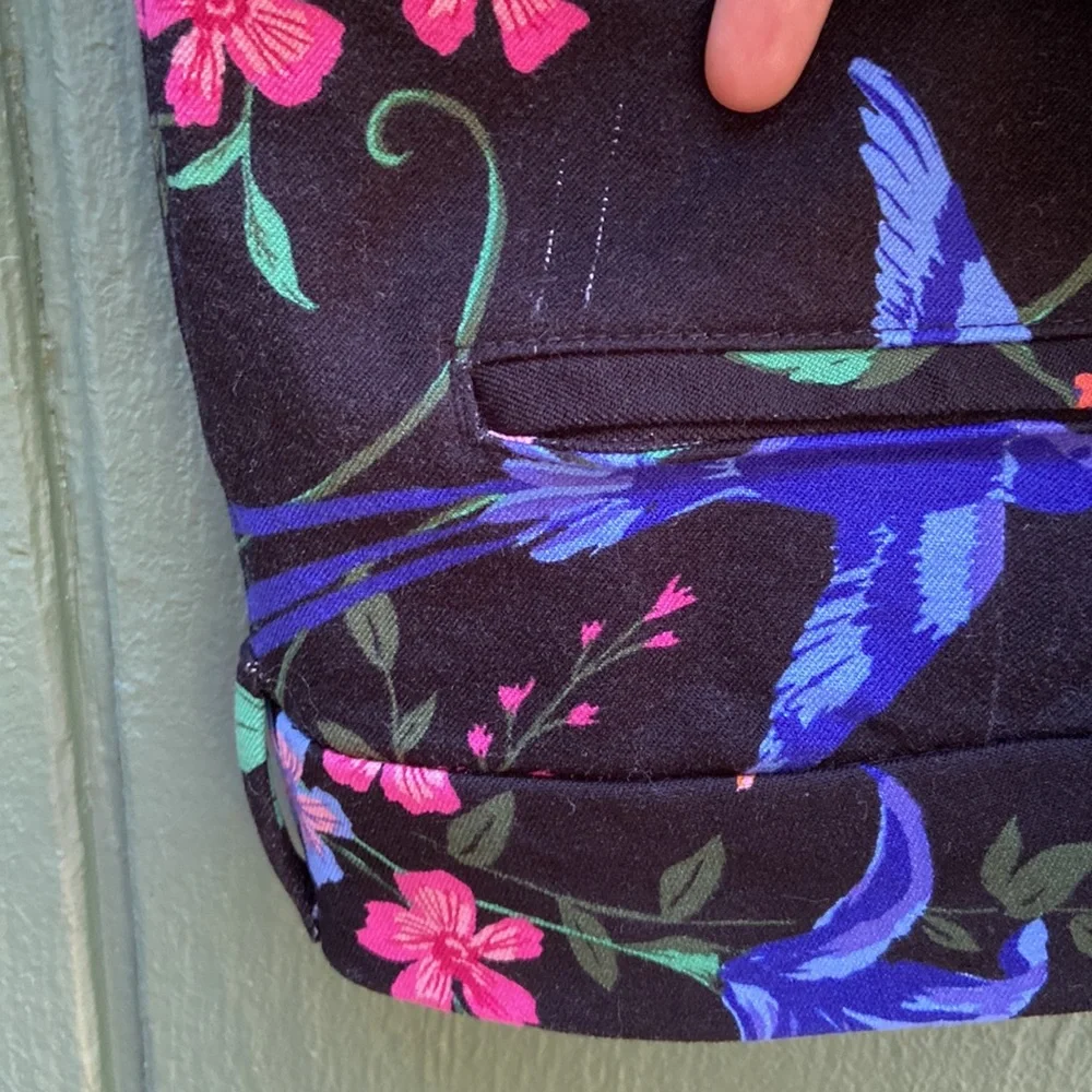 ❌Sold! ❌ Old Navy Harper Mid Rise Pant Floral Navy Blue - Picture 6 of 6